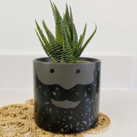 USTUDIO Bernard Bearded Face Plant Pot Large